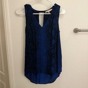 Rebecca Taylor Blue Sleeveless Top